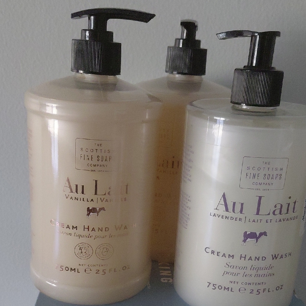 Au Lait Cream Hand Wash - Vanilla & Lavender 3 Packs